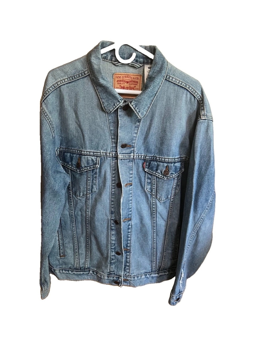 Y2K Levi’s 70507 Denim Trucker Jacket XL – Heavyweight – FLAWS read desc